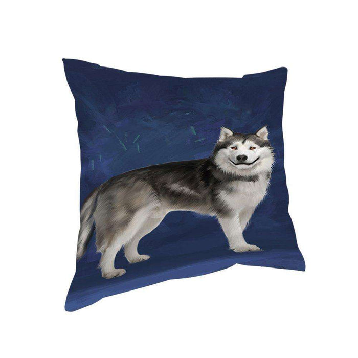 Alaskan Malamute Dog Throw Pillow D457
