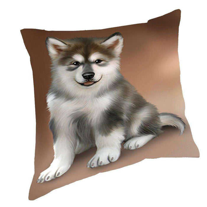 Alaskan Malamute Dog Throw Pillow D503