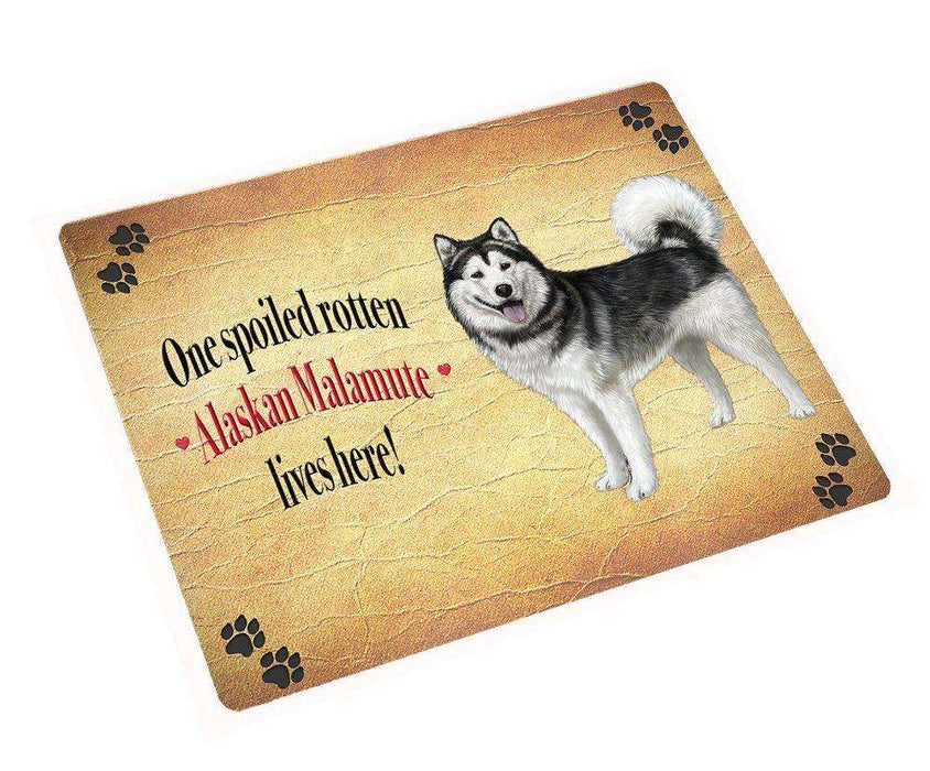 Alaskan Malamute Spoiled Rotten Dog Magnet Mini (3.5" x 2")