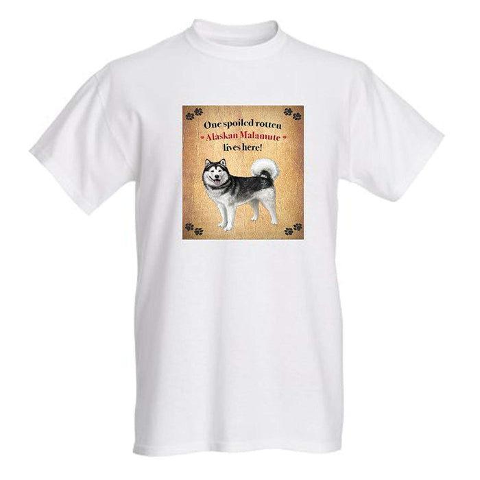 Alaskan Malamute Spoiled Rotten Dog T-Shirt