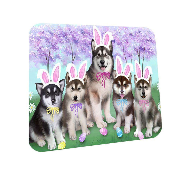 Alaskan Malamutes Dog Easter Holiday Coasters Set of 4 CST49083