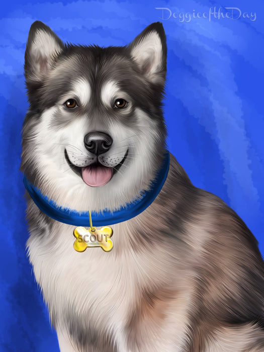 Digital Painting PERSONALIZED PET PORTRAIT! Custom Pet Dog or Cat Art