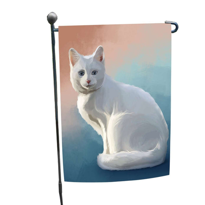 Albino Cat Garden Flag