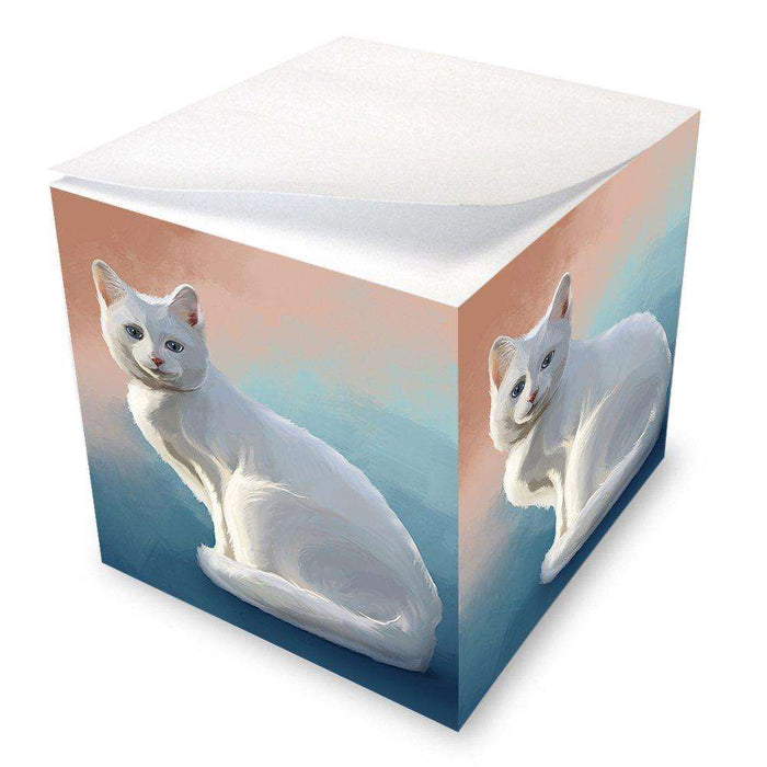 Albino Cat Note Cube