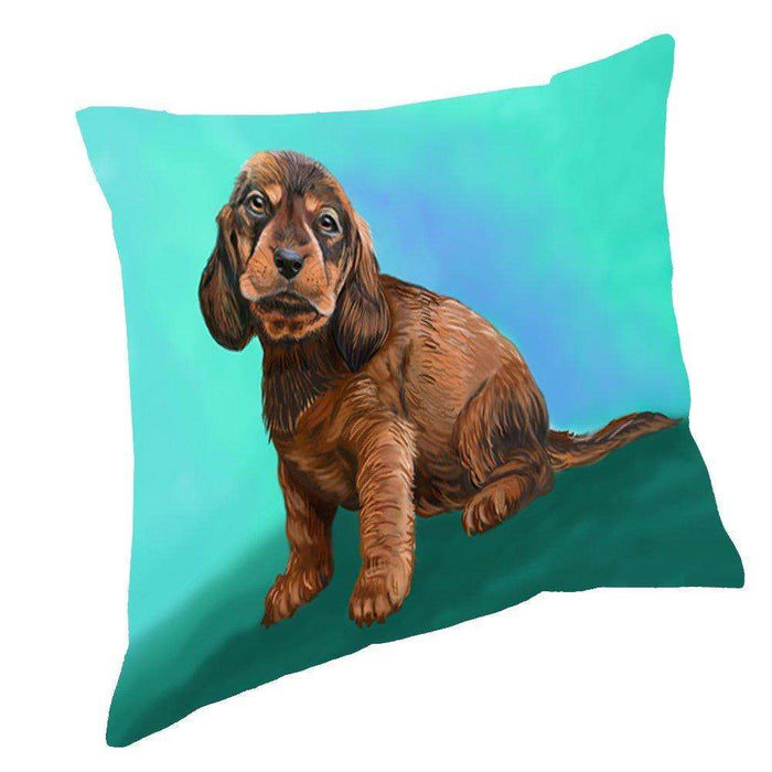 Alpine Drachsbracke Dog Throw Pillow