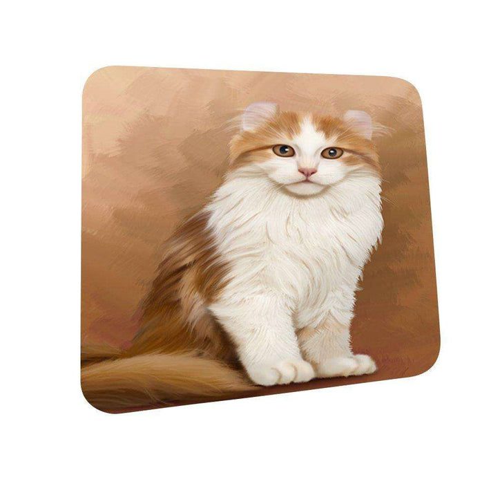 Ameican Curl Cat Coasters Set of 4