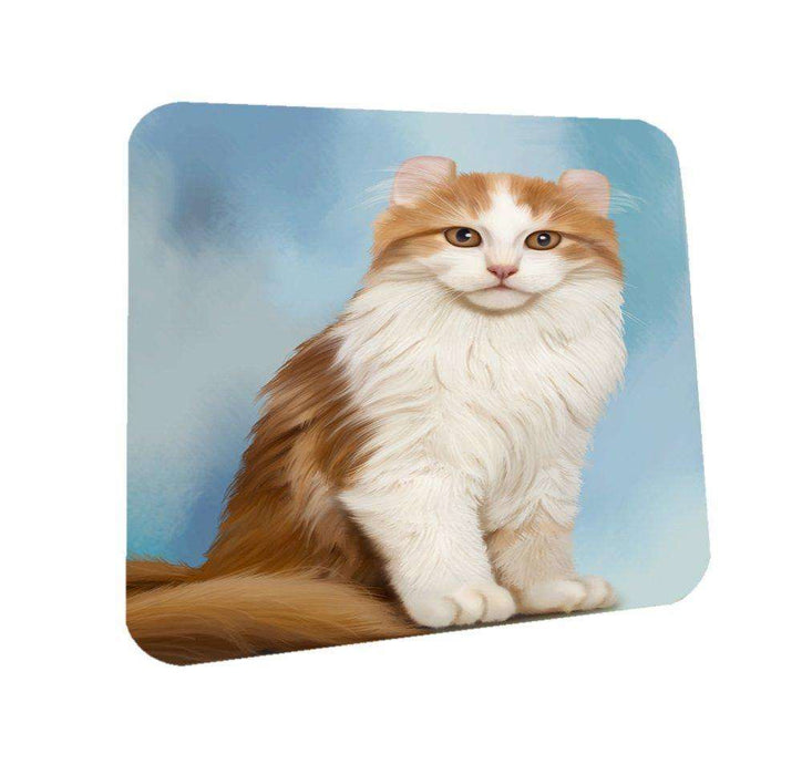 Ameican Curl Cat Coasters Set of 4