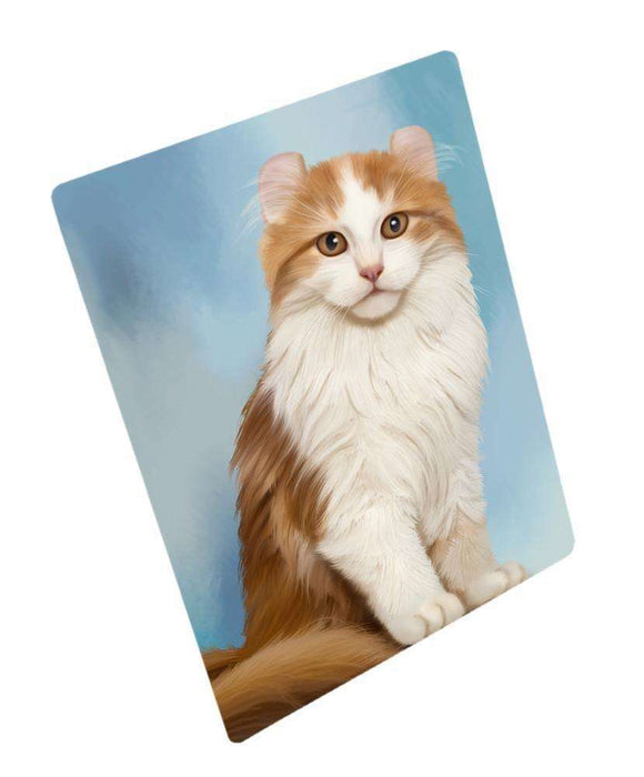 Ameican Curl Cat Tempered Cutting Board