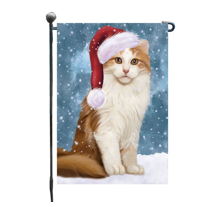 Christmas Let it Snow American Curl Cat Garden Flags Outdoor Decor for Homes and Gardens Double Sided Garden Yard Spring Decorative Vertical Home Flags Garden Porch Lawn Flag for Decorations GFLG68719
