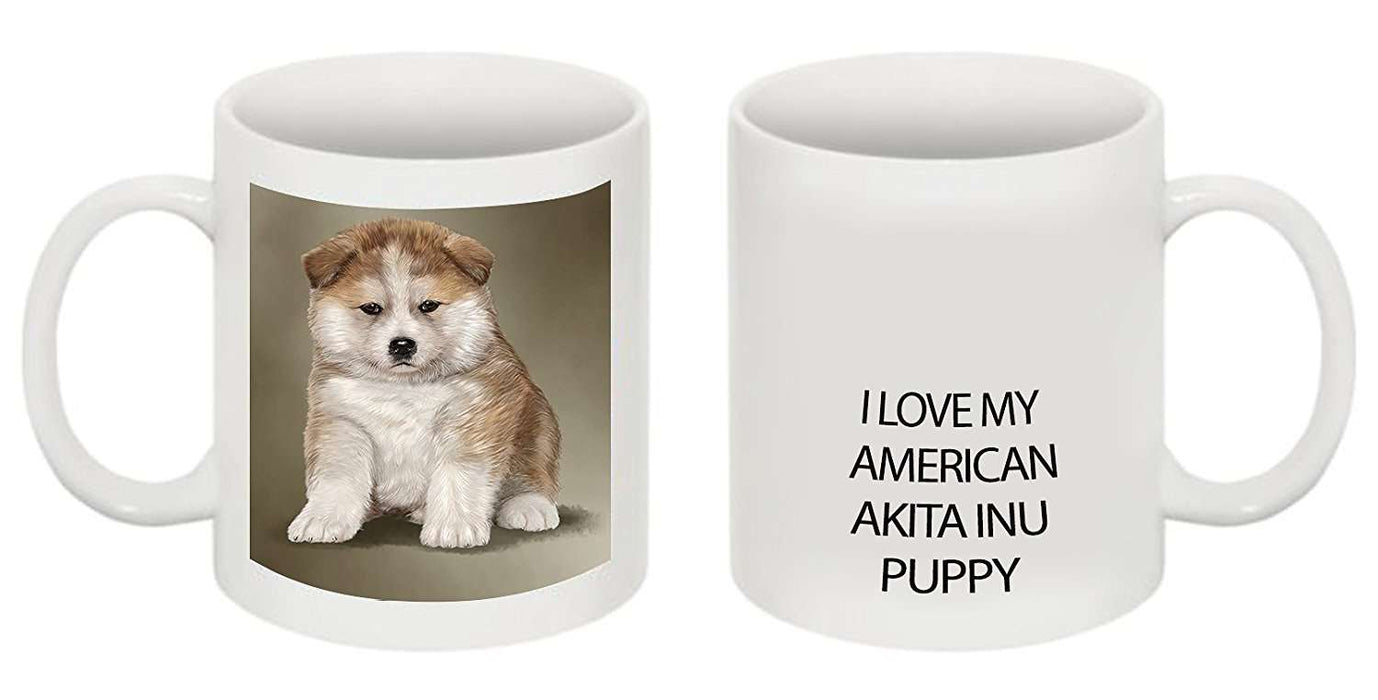 American Akita Inu Puppy Dog Mug