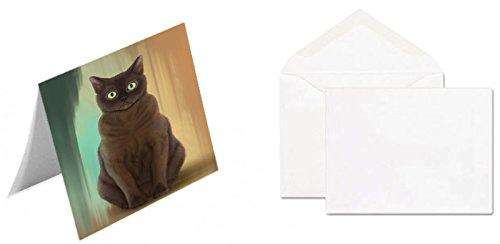American Bermese Zibeline Cat Handmade Artwork Assorted Pets Greeting Cards and Note Cards with Envelopes for All Occasions and Holiday Seasons