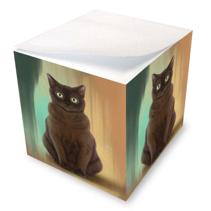 American Bermese Zibeline Cat Note Cube