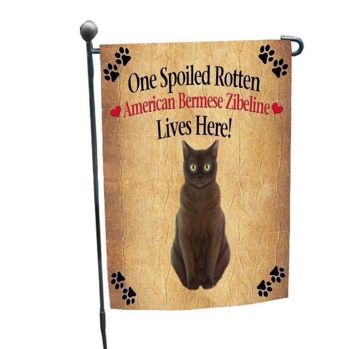 American Bermese Zibeline Spoiled Rotten Cat Garden Flag