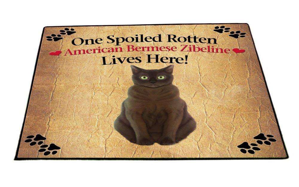 American Bermese Zibeline Spoiled Rotten Cat Indoor/Outdoor Floormat
