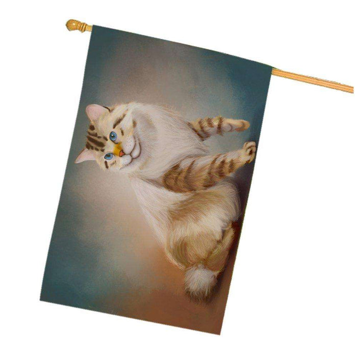 American Bobtail Cat House Flag