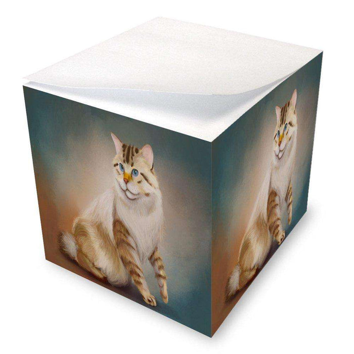 American Bobtail Cat Note Cube