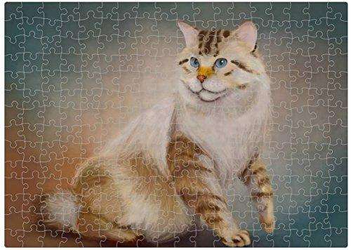 American Bobtail Cat Puzzle with Photo Tin