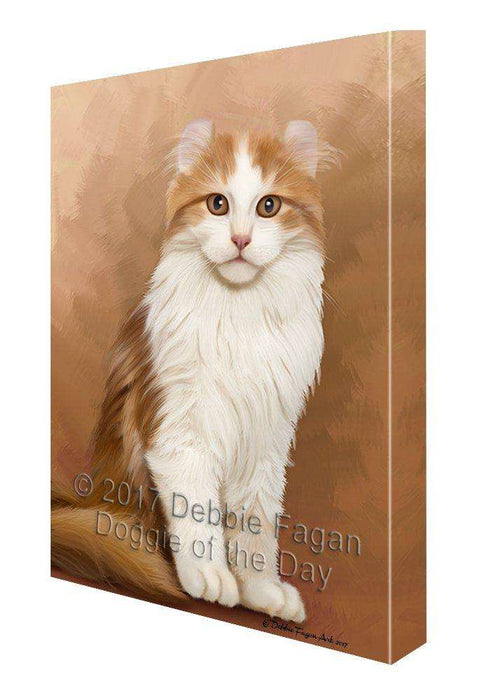 American Curl Cat Canvas Wall Art D149