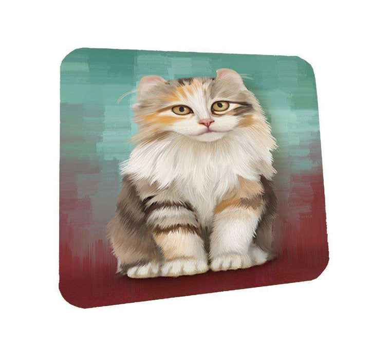 American Curl Cat Coasters Set of 4