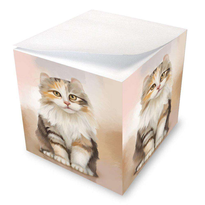 American Curl Cat Note Cube