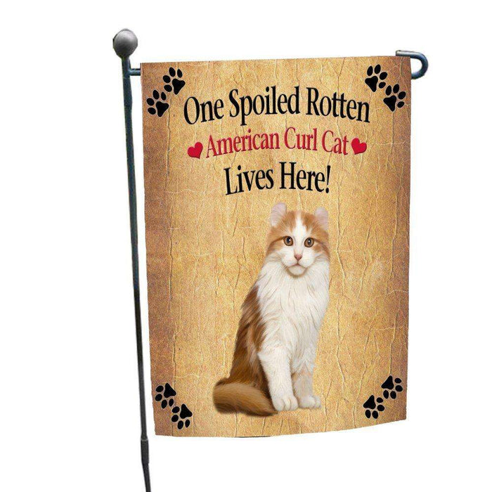 American Curl Spoiled Rotten Cat Garden Flag