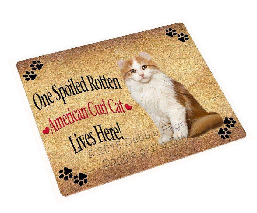 American Curl Spoiled Rotten Cat Tempered Cutting Board