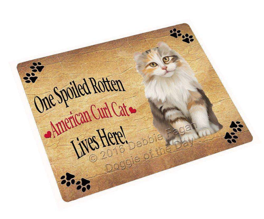 American Curl Spoiled Rotten Cat Tempered Cutting Board