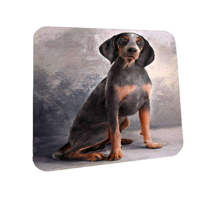 American English Coonhound Dog Coasters Set of 4