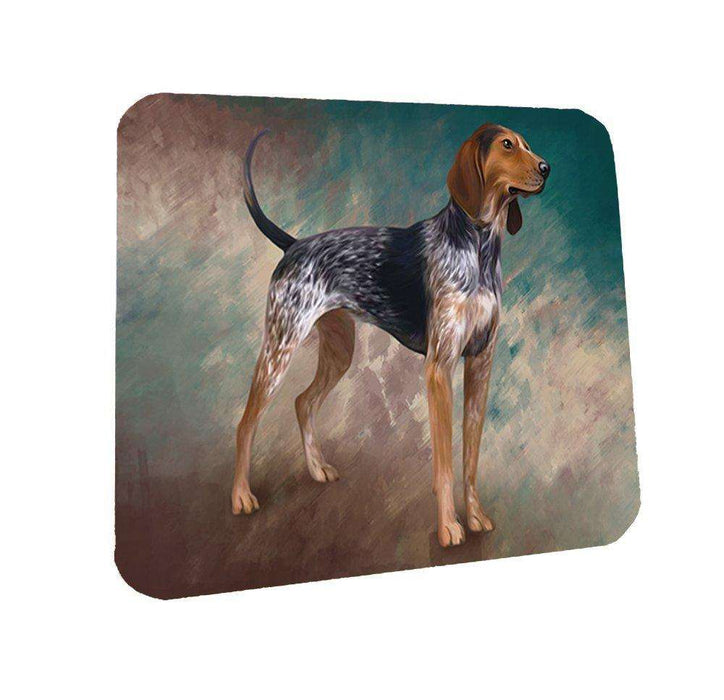 American English Coonhound Dog Coasters Set of 4