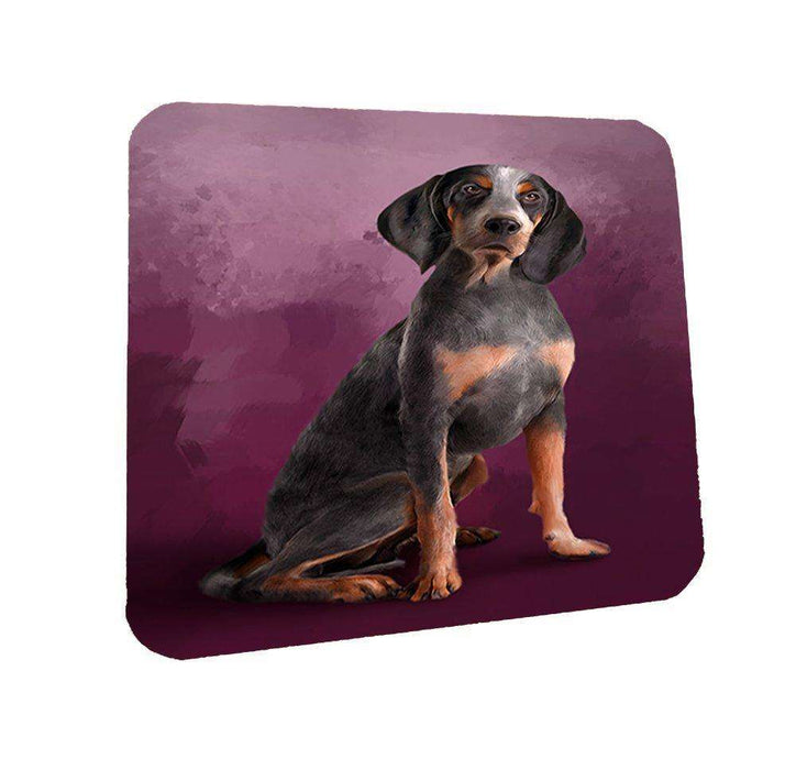 American English Coonhound Dog Coasters Set of 4