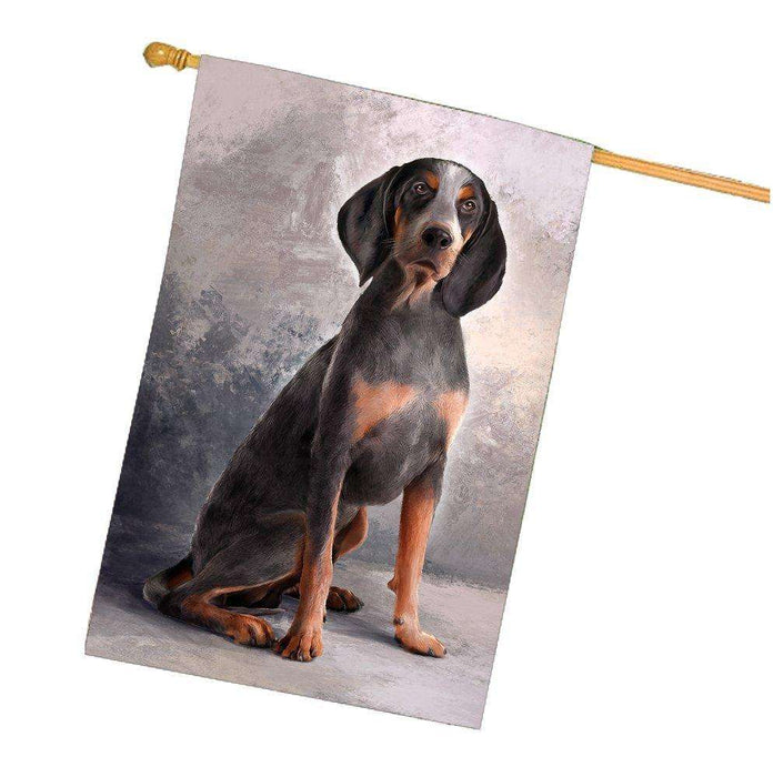 American English Coonhound Dog House Flag