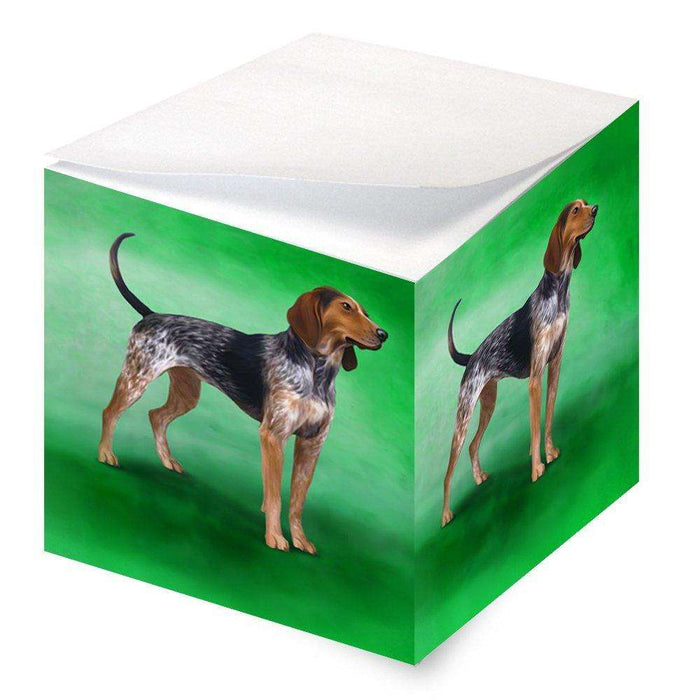 American English Coonhound Dog Note Cube