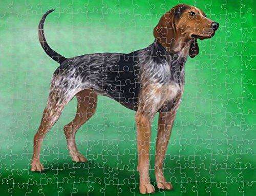 American English Coonhound Dog Puzzle with Photo Tin