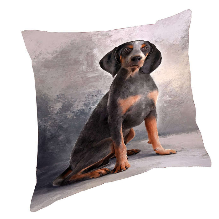 American English Coonhound Dog Throw Pillow
