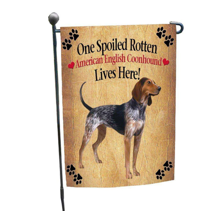 American English Coonhound Spoiled Rotten Dog Garden Flag