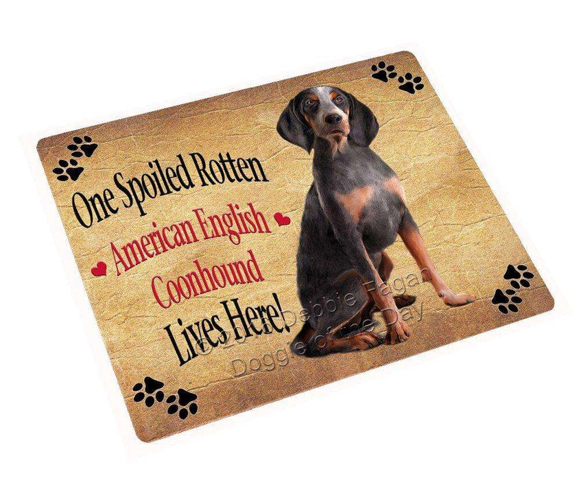 American English Coonhound Spoiled Rotten Dog Magnet Mini (3.5" x 2")