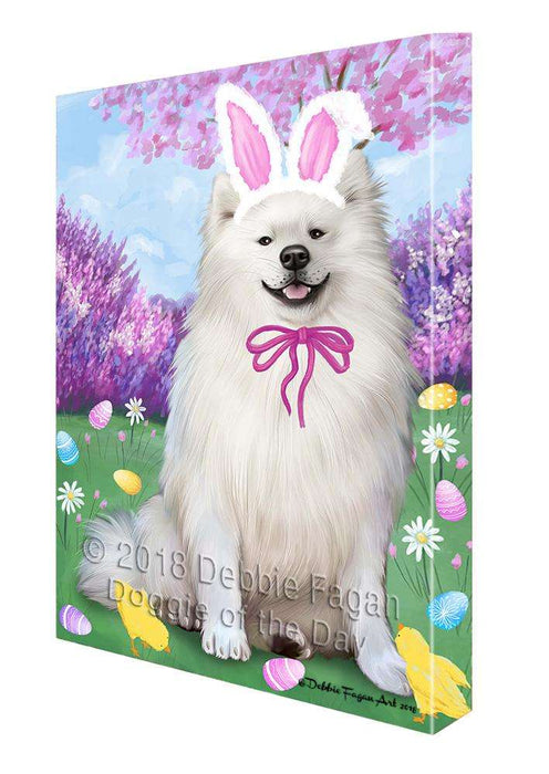 American Eskimo Dog Easter Holiday Canvas Print Wall Art Décor CVS105920
