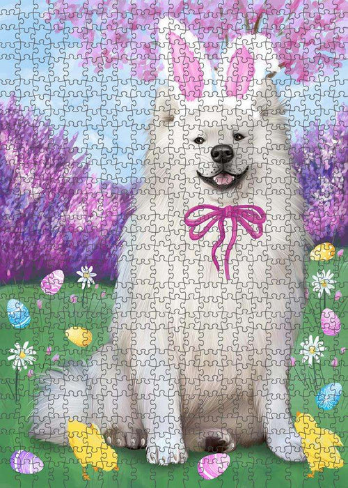 American Eskimo Dog Easter Holiday Puzzle with Photo Tin PUZL84076