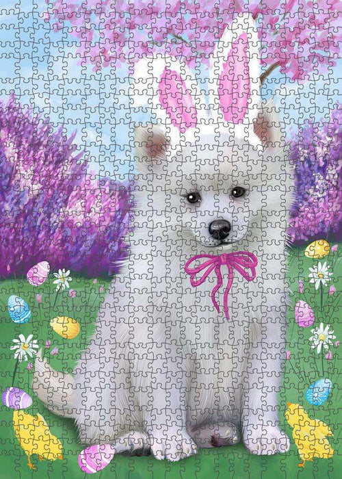 American Eskimo Dog Easter Holiday Puzzle with Photo Tin PUZL84080