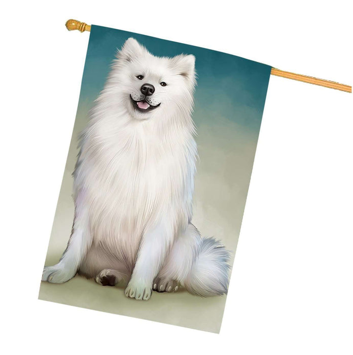 American Eskimo Dog House Flag FLG48225