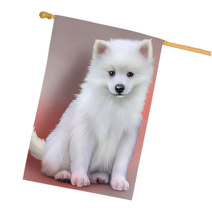 American Eskimo Dog House Flag FLG48226