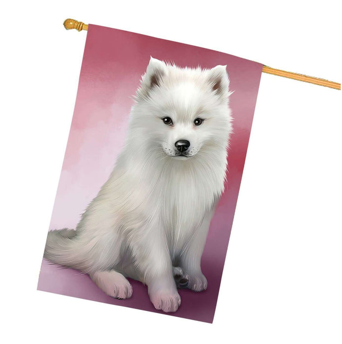 American Eskimo Dog House Flag FLG48229