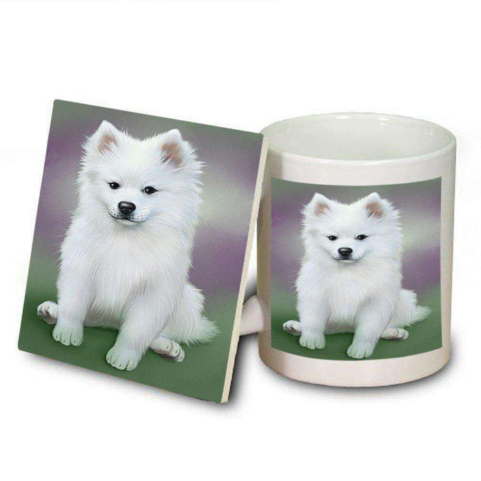 American Eskimo Dog Mug and Coaster Set MUC48273