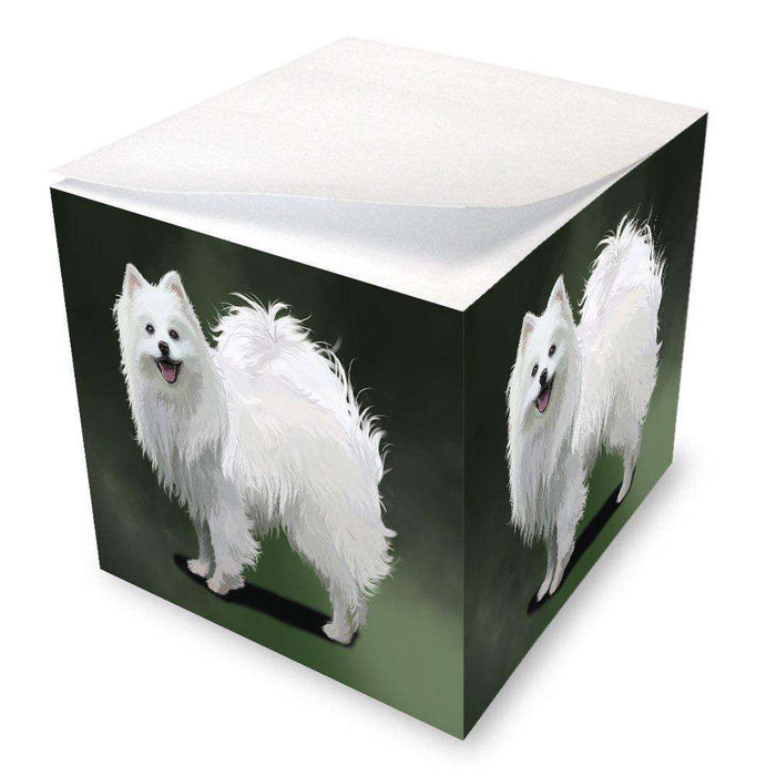 American Eskimo Dog Note Cube