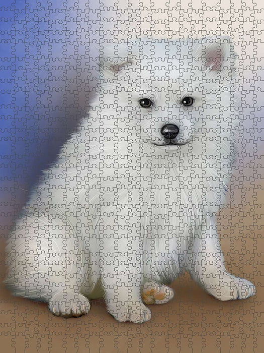 American Eskimo Dog Puzzle with Photo Tin PUZL48693