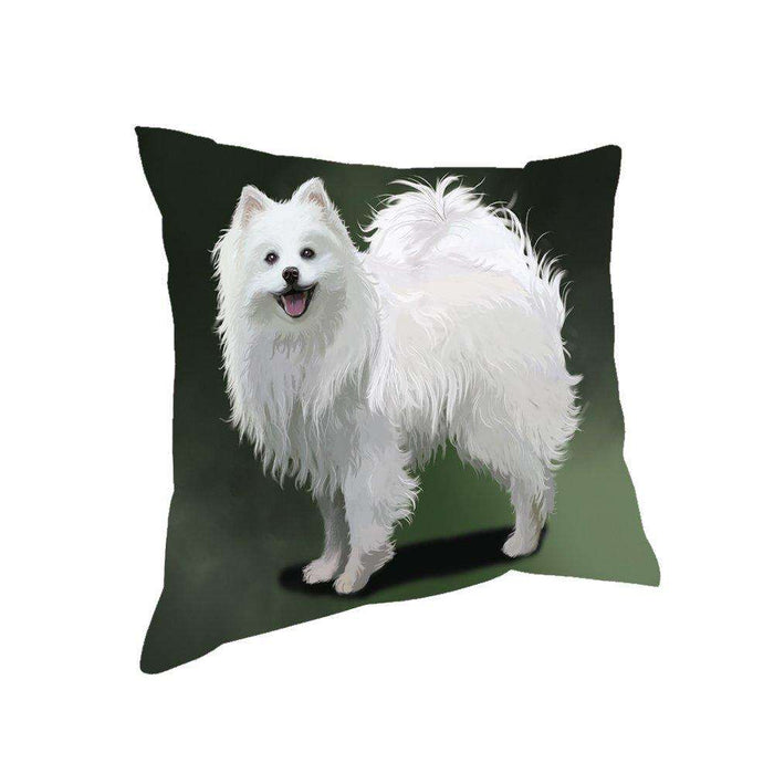 American Eskimo Dog Throw Pillow
