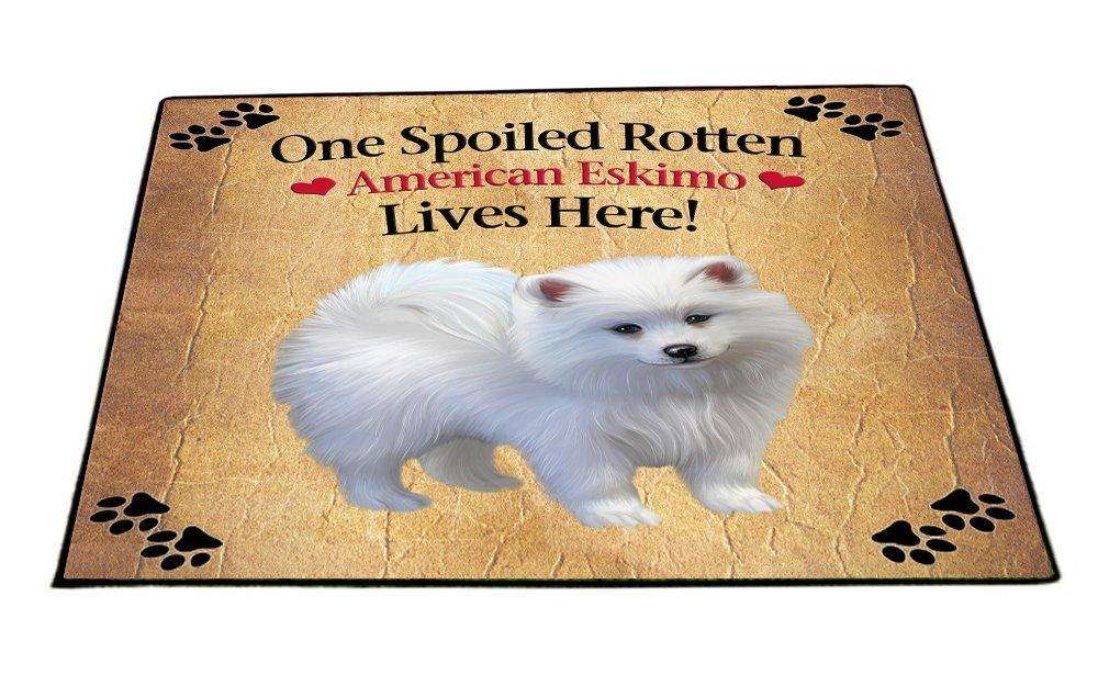 American Eskimo Puppy Spoiled Rotten Dog Indoor/Outdoor Floormat