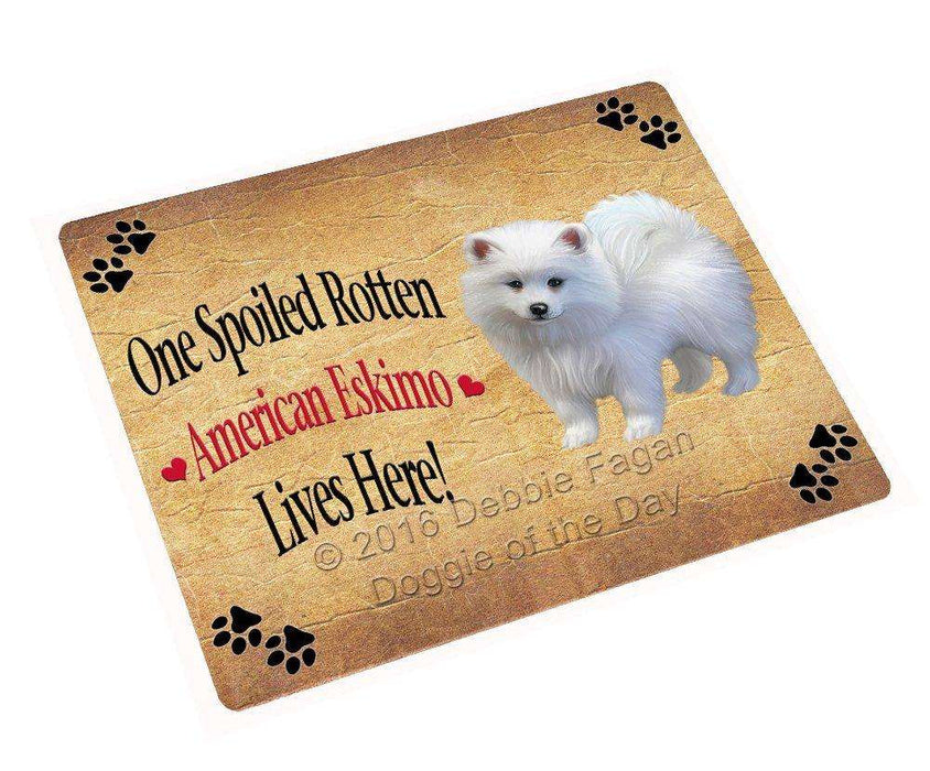 American Eskimo Puppy Spoiled Rotten Dog Magnet Mini (3.5" x 2")