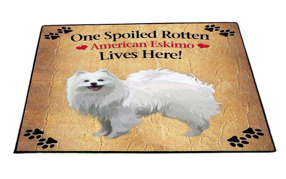 American Eskimo Spoiled Rotten Dog Indoor/Outdoor Floormat