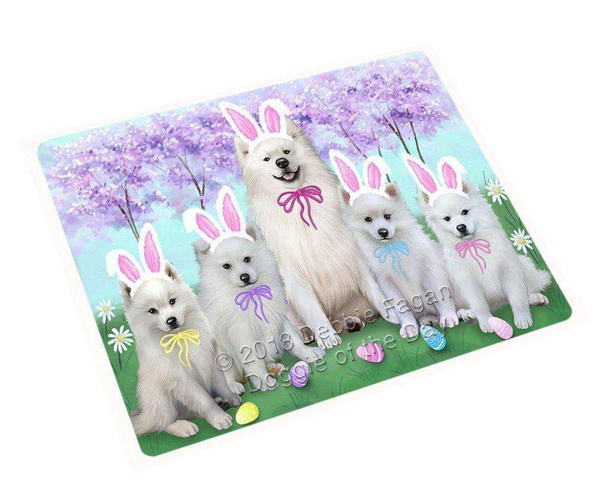 American Eskimos Dog Easter Holiday Magnet Mini (3.5" x 2") MAG51243